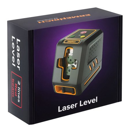 Лазерный уровень Ermenrich BASE LT20, черный купить по низкой цене | МАКСПРОФИТ