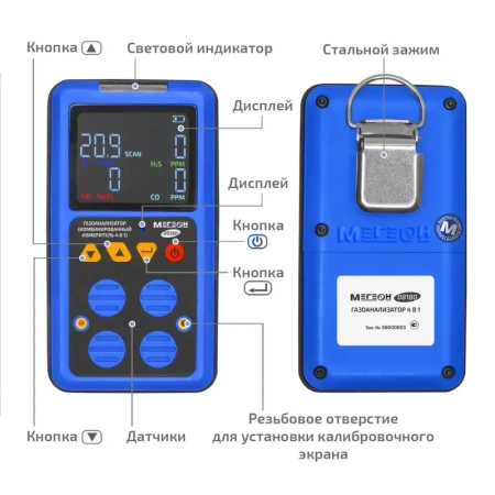 Газоанализатор (комбинированный измеритель 4 в 1) МЕГЕОН 08180 купить по низкой цене | МАКСПРОФИТ