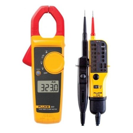Комплект Fluke 323/T110 - токовые клещи Fluke 323 и двухполюсный тестер напряжения Fluke T110 купить по низкой цене | МАКСПРОФИТ
