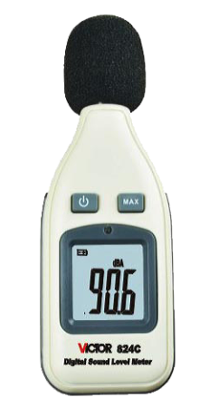 Шумомер цифровой Victor 824C купить по низкой цене | МАКСПРОФИТ